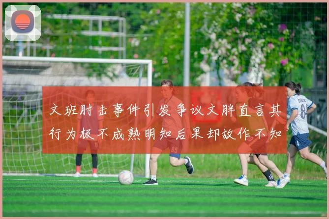 文班肘击事件引发争议文胖直言其行为极不成熟明知后果却故作不知